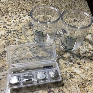 Set of 2 Tervis mugs w/ reusable ice cubes